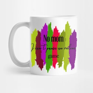 Online Gamer Tee with Color Strokes Mug